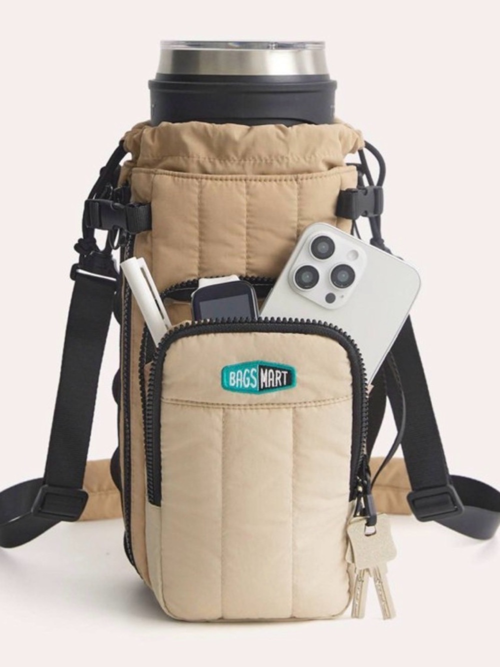 Bagsmart Walker 32oz - 64oz Expandable Water Bottle Sling Bag